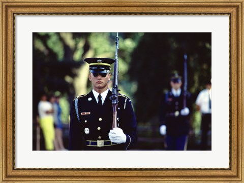Framed US Army Honor Guard Print