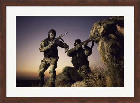 Framed SWAT Team United States Military Print