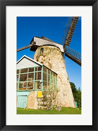 Framed Traditional windmill at a sugar mill, Morgan Lewis Sugar Mill, Scotland District, Barbados Print