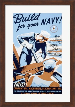 Framed Build for your Navy! Print