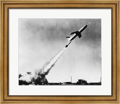 Framed Low angle view of a missile taking off, Martin TM-61B Matador Print