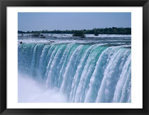Framed Close-up of a waterfall, Niagara Falls, Ontario, Canada Print