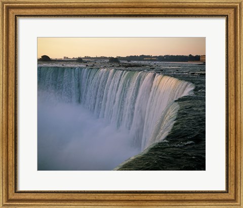 Framed High angle view of a waterfall, Niagara Falls, Ontario, Canada Print