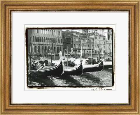 Framed Waterways of Venice X Print