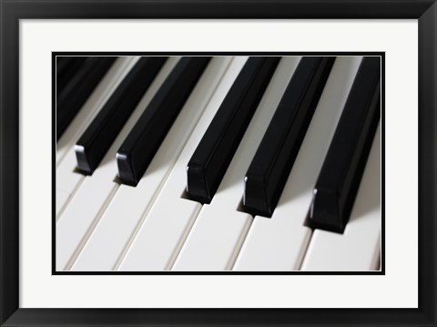 Framed Piano Keys Print