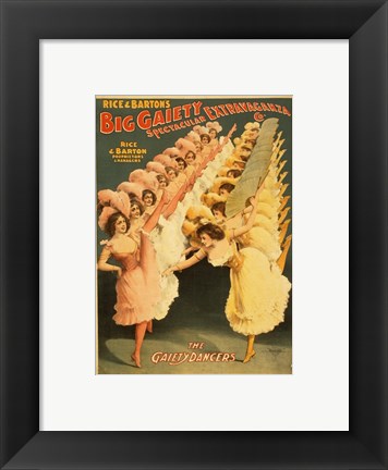 Framed Big Gaiety&#39;s Spectacular Extravaganza - The Gaiety Dancers Print