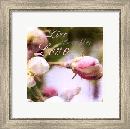 Framed Blossoming Inspiration I Print