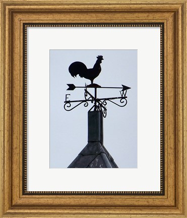 Framed Weathervane, The Church of St Peter and St Mary Print