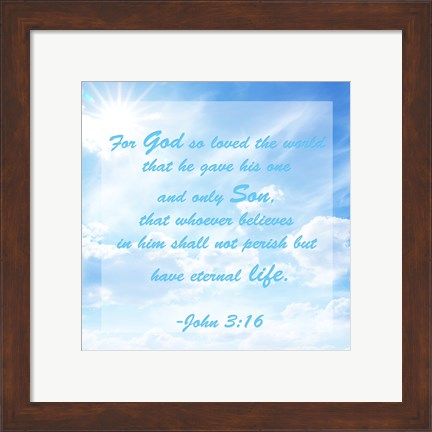 Framed Eternal Life Print