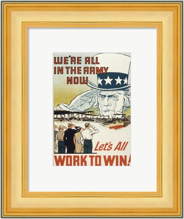 Framed We&#39;re All in the Navy Now Print