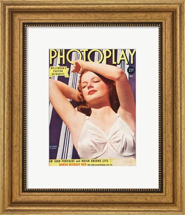 Framed Ann Sheridan Photoplay Print