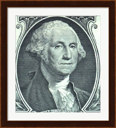 Framed George Washington Dollar Print