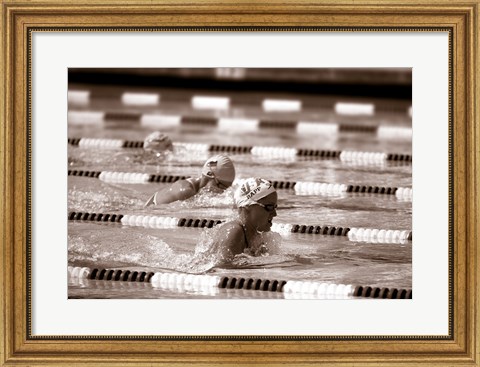 Framed Swimming Event at the 1984 Summer Olympics Print