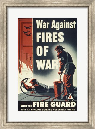 Framed War Against Fires of War with the Fire Guard Print