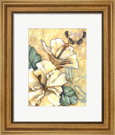 Framed Small Hibiscus Medley II Print