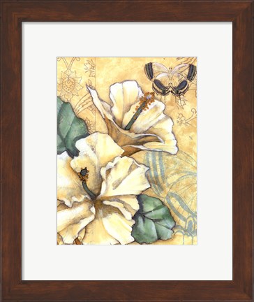 Framed Small Hibiscus Medley II Print