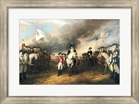 Framed Surrender of Lord Cornwallis Print