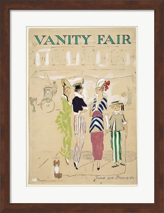 Framed Vanity Fair June 1914 Print