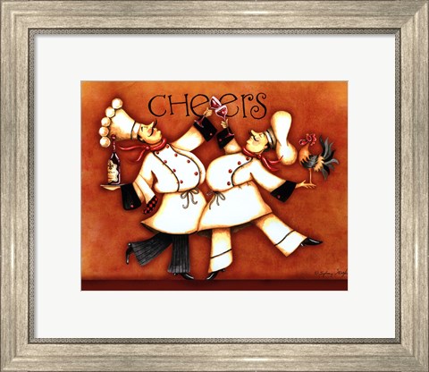 Framed Chef&#39;s Cheers Print