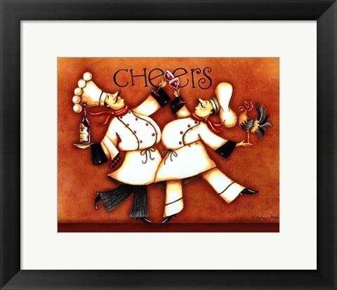 Framed Chef&#39;s Cheers Print
