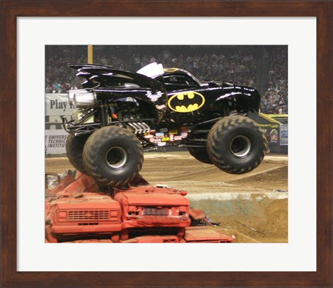 Framed Batman Monster Truck Print
