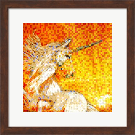 Framed Unicorn Collage Print