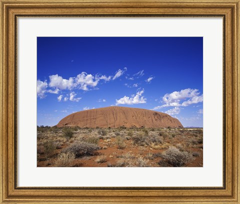 Framed Rock formation, Ayers Rock, Uluru-Kata Tjuta National Park, Australia Print