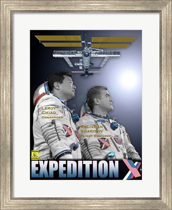 Framed Expedition 10 Crew Poster Print