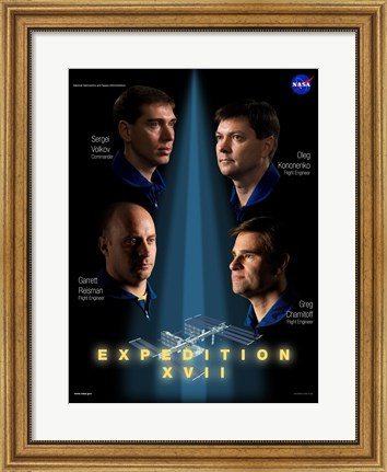 Framed Expedition 17 Crew Poster Print