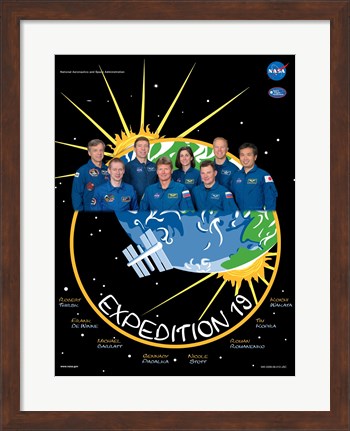 Framed Expedition 19 Crew Poster Print
