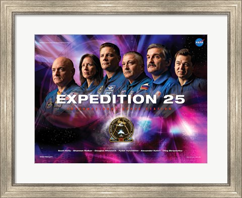 Framed Expedition 25 Mission Poster Print