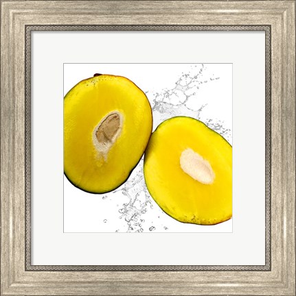 Framed Mango Splash Print