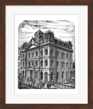 Framed General Post Office 1884 Toronto Canada Print