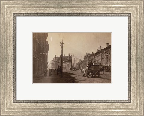 Framed Wholesale Stores. Front &amp; Wellington Sts. at Church St. Toronto, Canada Print