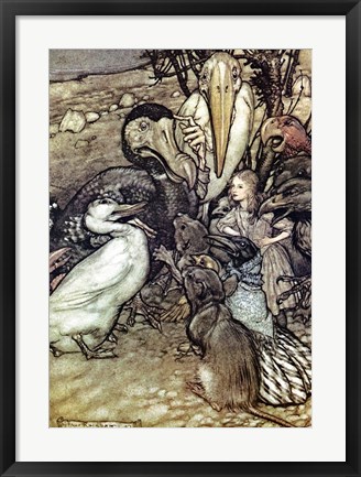 Framed Alice in Wonderland, But who has won Print