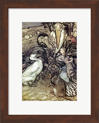 Framed Alice in Wonderland, But who has won Print