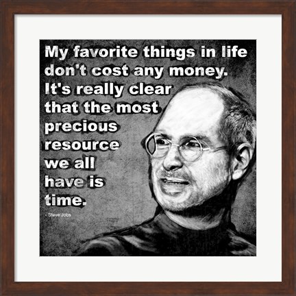 Framed Steve Jobs Quote I Print