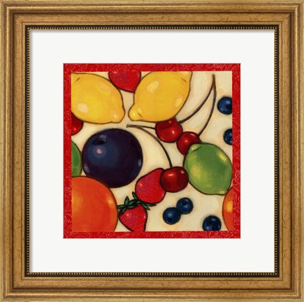 Framed Fruit Medley I Print