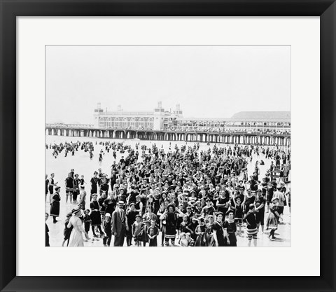 Framed Atlantic City Pier Print