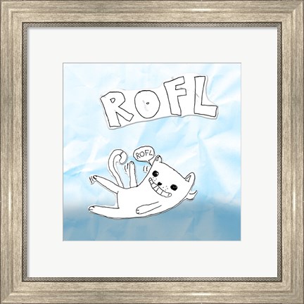 Framed ROFL Cat Print
