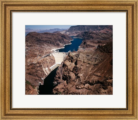 Framed Above Hoover Dam near Boulder City, Nevada Print
