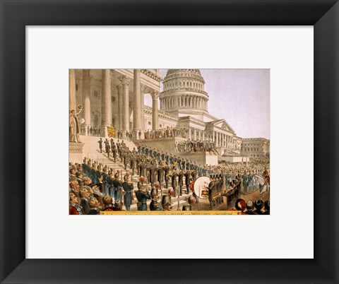 Framed Inauguration at the Capital Print