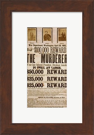 Framed Wanted Poster Print
