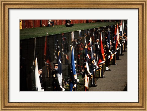 Framed Dedication of Vietnam Veterans Memorial 1982 Print