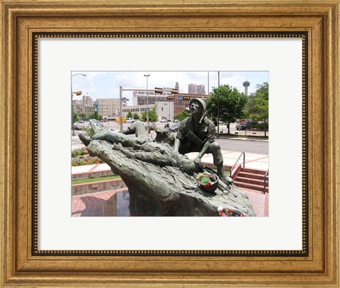 Framed San Antonio Texas Vietnam Veterans Memorial Print