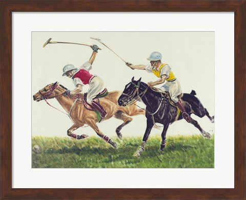 Framed Polo action Print