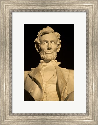 Framed Close-up of the Lincoln Memorial, Washington, D.C., USA Print