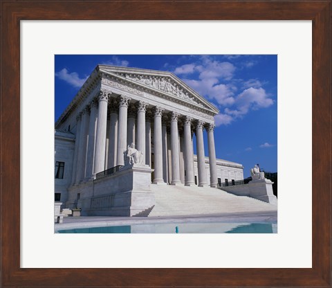 Framed Facade of the U.S. Supreme Court, Washington, D.C., USA Print