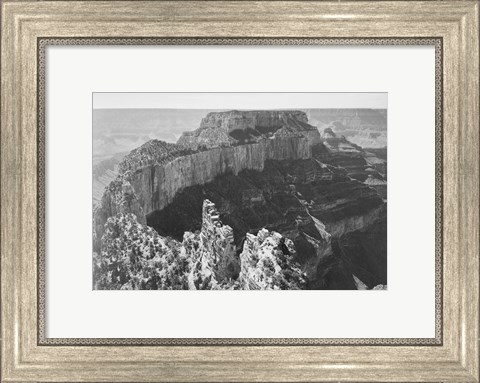 Framed Close-in view of curved cliff, Grand Canyon National Park, Arizona Print