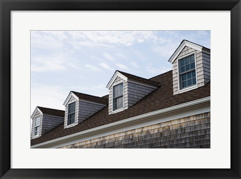 Framed Dormers of a building, Cape Cod, Massachusetts, USA Print